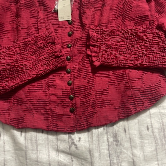 NWT Anthropologie Romantic Puff-Sleeved Blouse - Picture 7 of 9